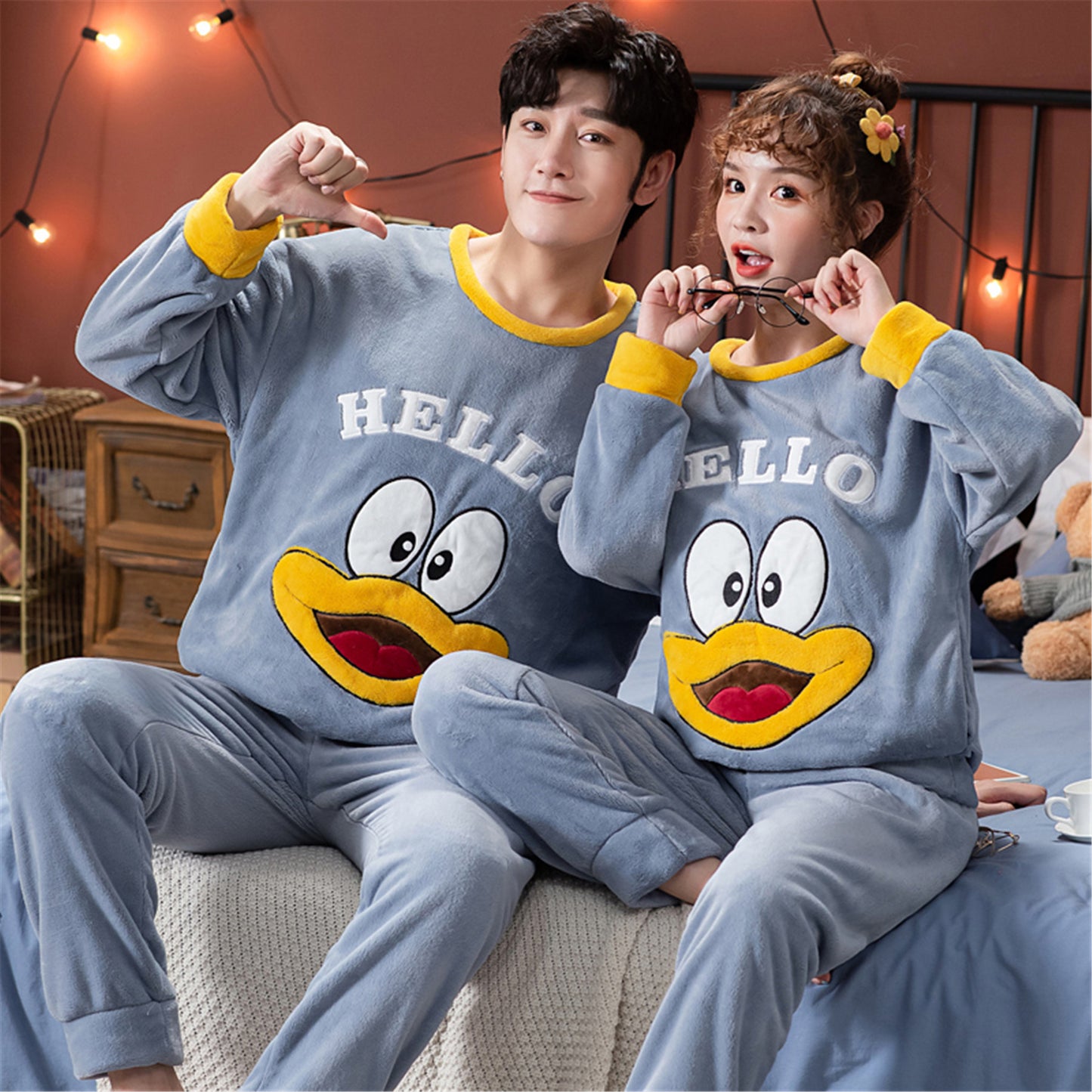 Velvet Couple Pajamas