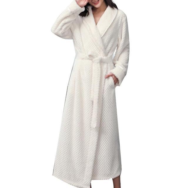 Warm Fleece Winter Bathrobe