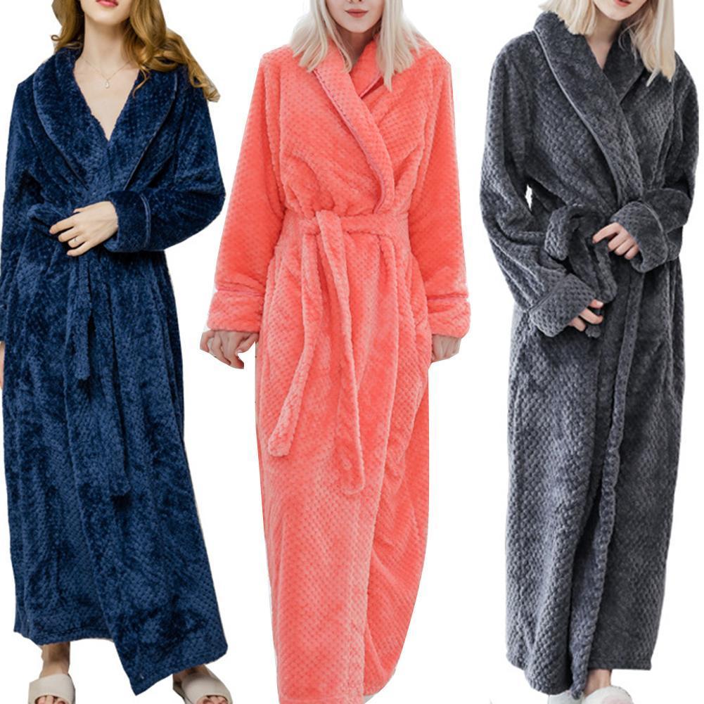 Warm Fleece Winter Bathrobe