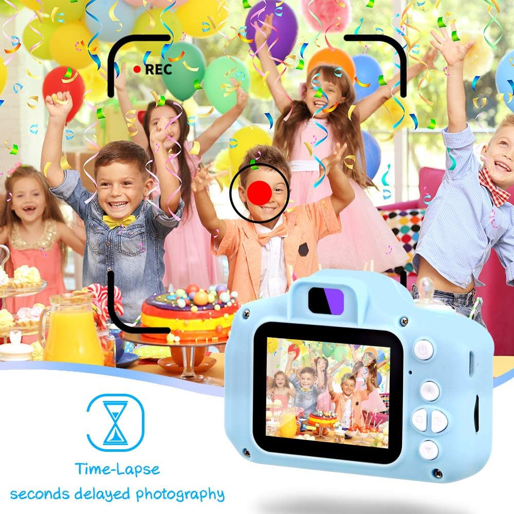 Kids Camera, Digital Camera for Toddlers Age 3-5,1080P Toddler Camera Toys for Ages 5-7, Children Camera Birthday Festival Gift for 3 4 5 6 7 Year Old Boys Girls(32G SD Card)