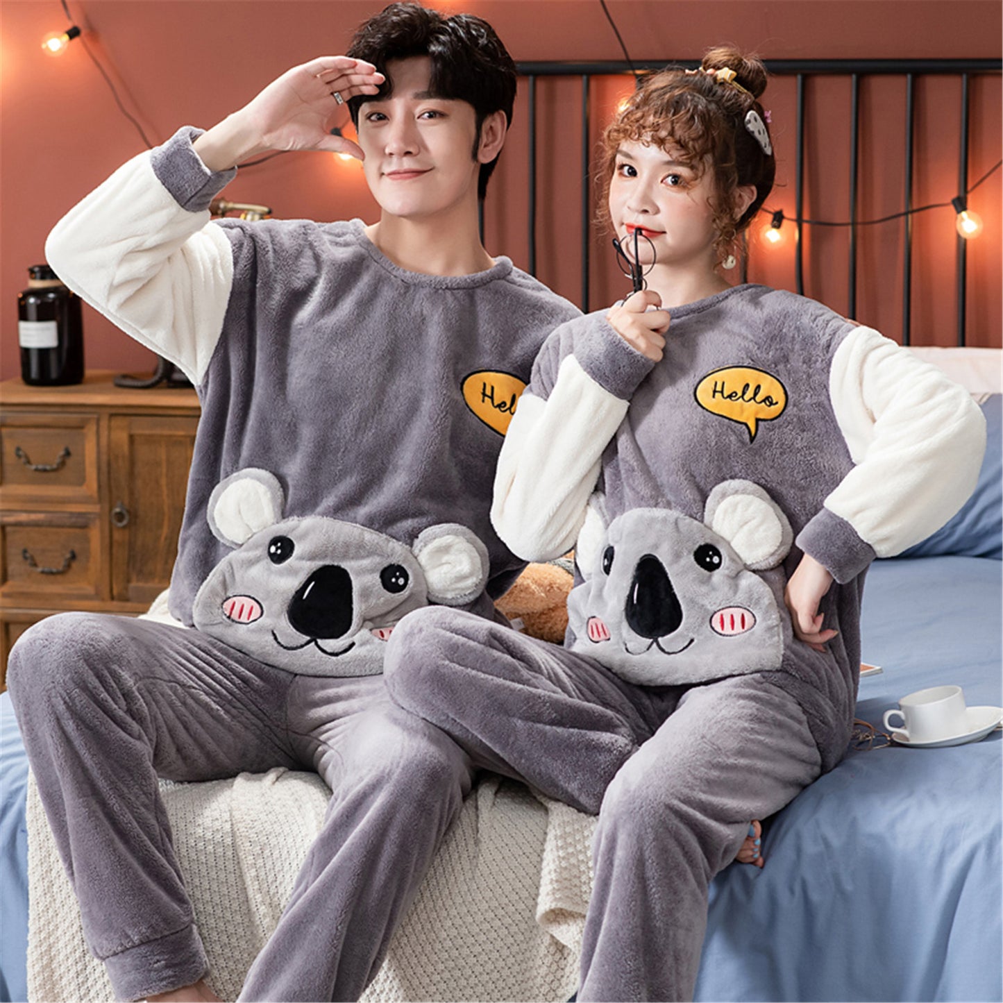 Velvet Couple Pajamas