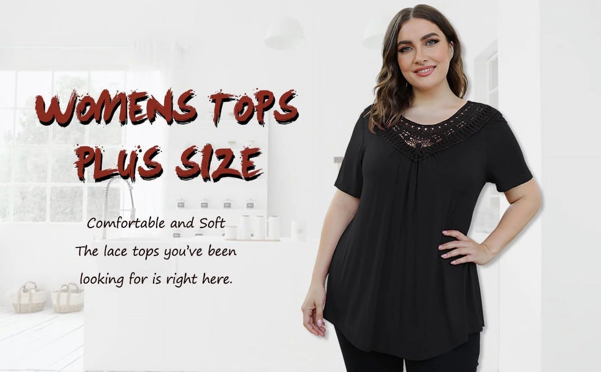 Women'S plus Size Summer Tops Short Sleeve Lace Pleated Blouses Tunic Tops M-4XL