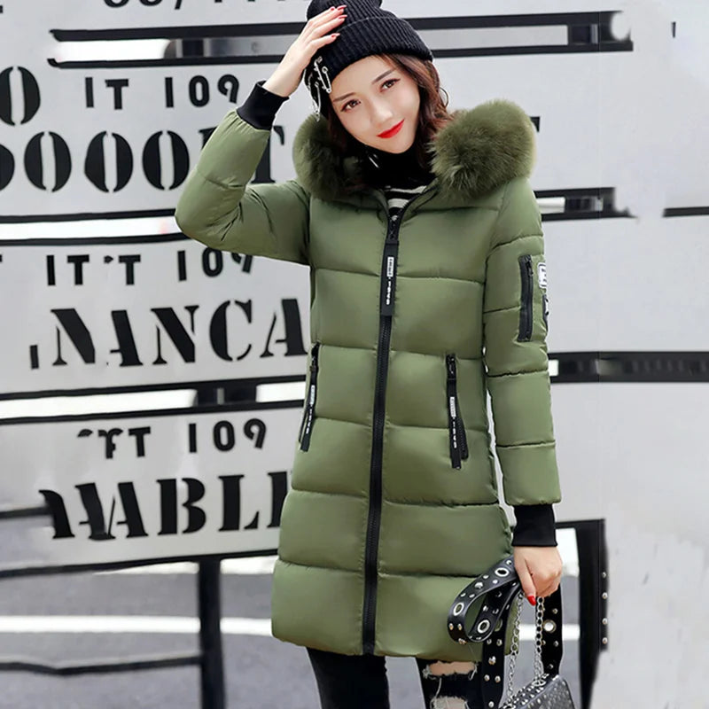 Winter Fur Collar Hooded