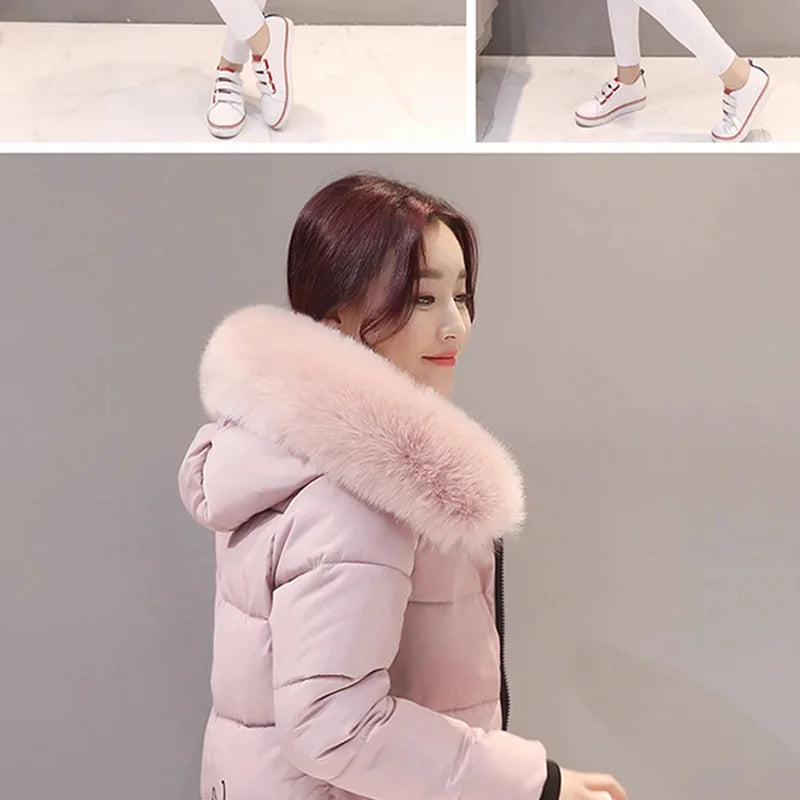 Winter Fur Collar Hooded