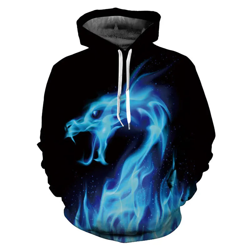 Colorful Flame 3D Hoodie