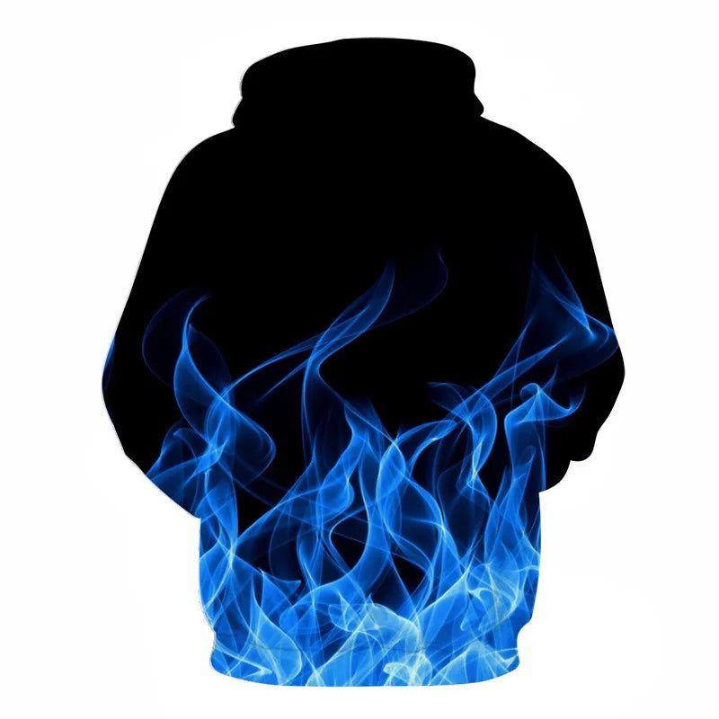 Colorful Flame 3D Hoodie