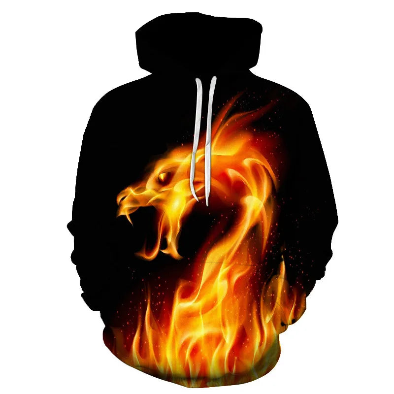 Colorful Flame 3D Hoodie