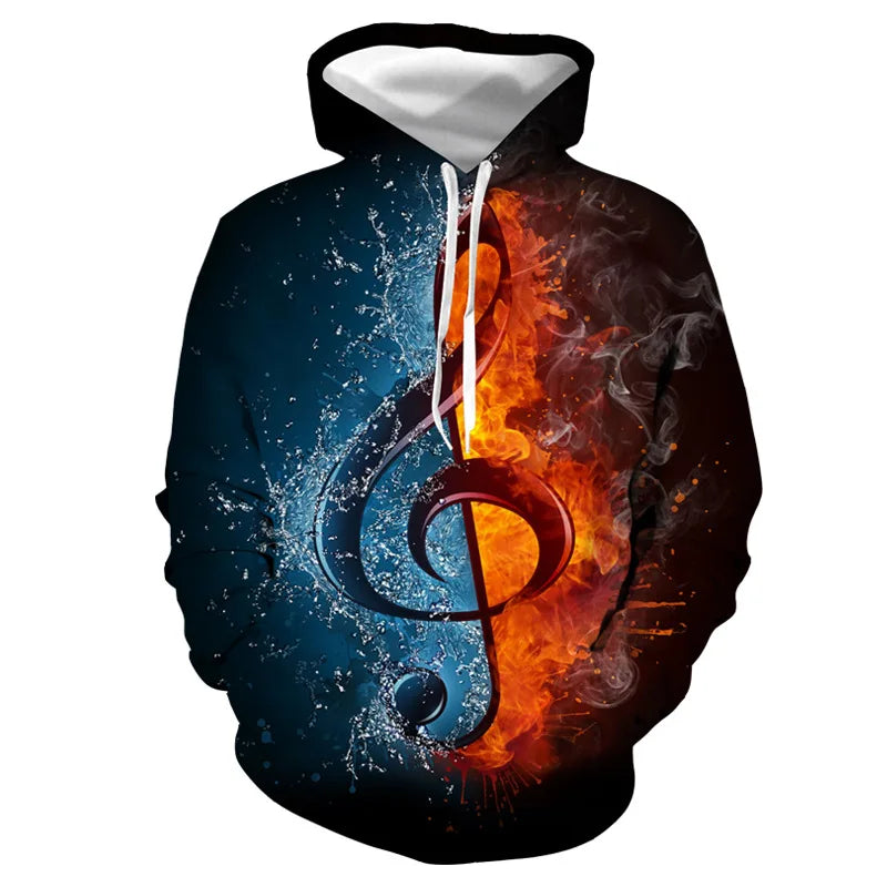 Colorful Flame 3D Hoodie