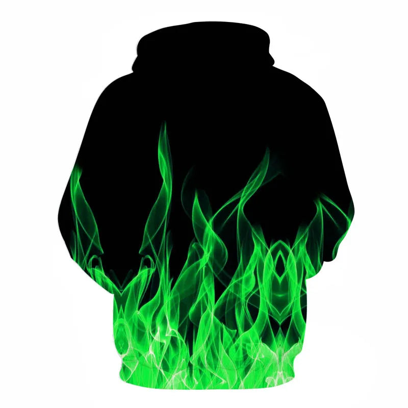 Colorful Flame 3D Hoodie