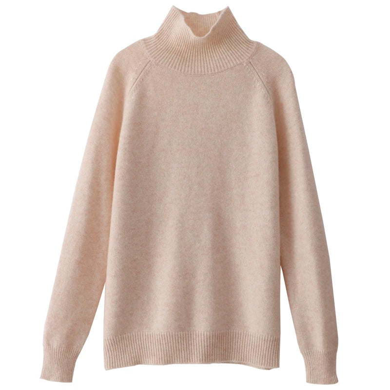 High-Neck Cashmere Sweater