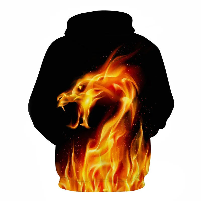 Colorful Flame 3D Hoodie