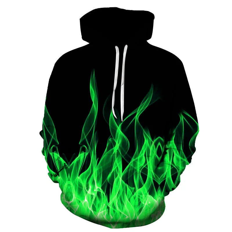 Colorful Flame 3D Hoodie