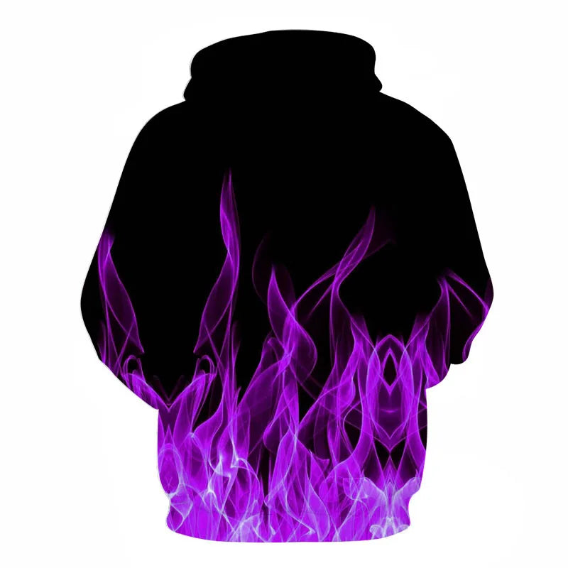 Colorful Flame 3D Hoodie