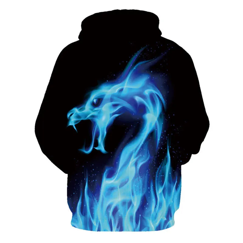 Colorful Flame 3D Hoodie