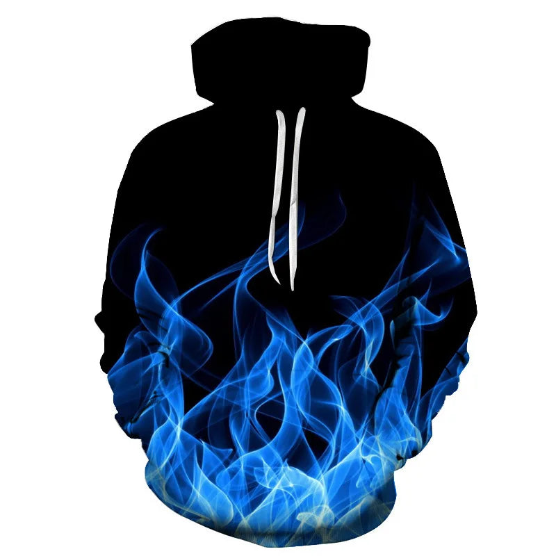 Colorful Flame 3D Hoodie