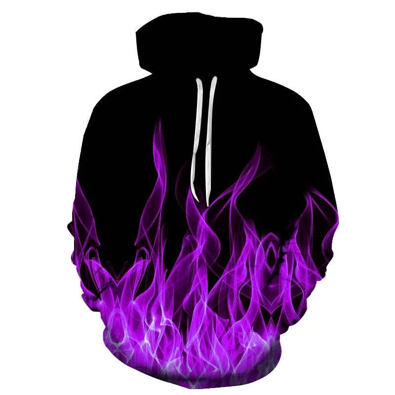 Colorful Flame 3D Hoodie