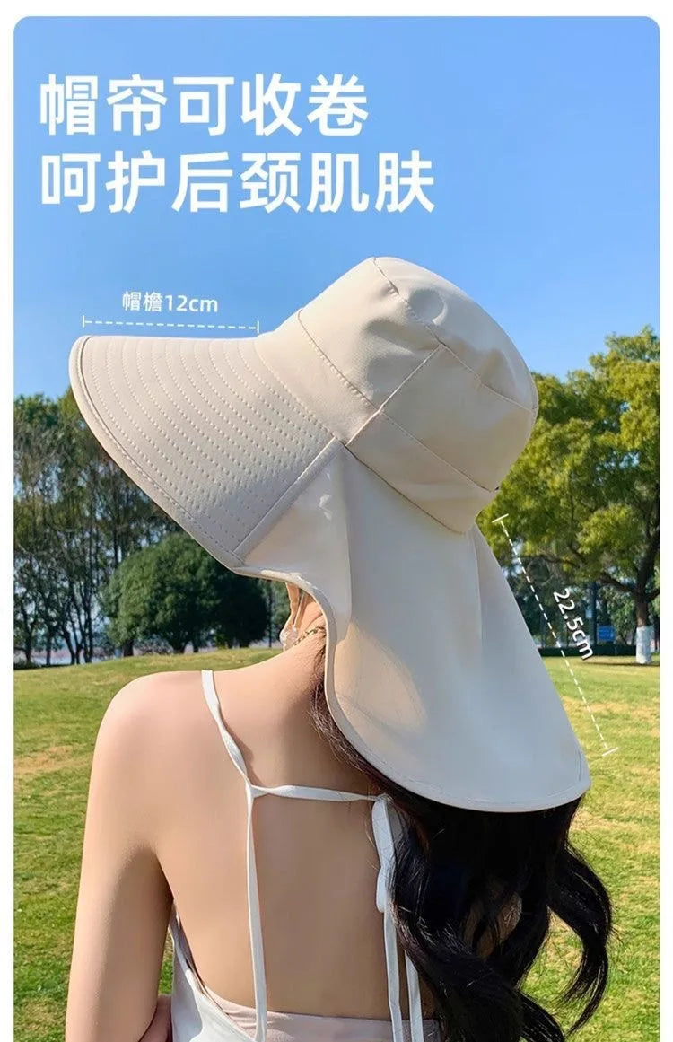 Wide Brim Sun Bucket Hat