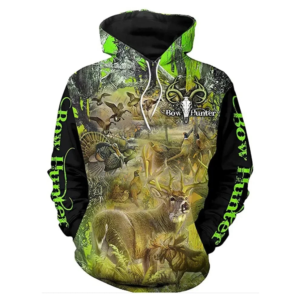 Men's 3D Boar Hunting Hoodie