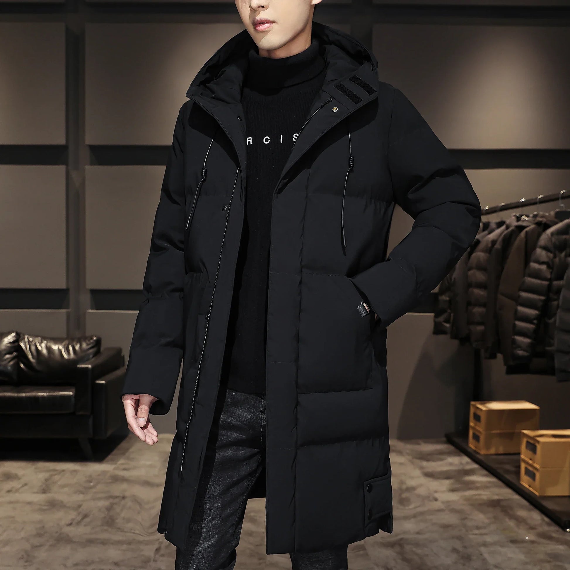 Cotton-Padded Long Coat