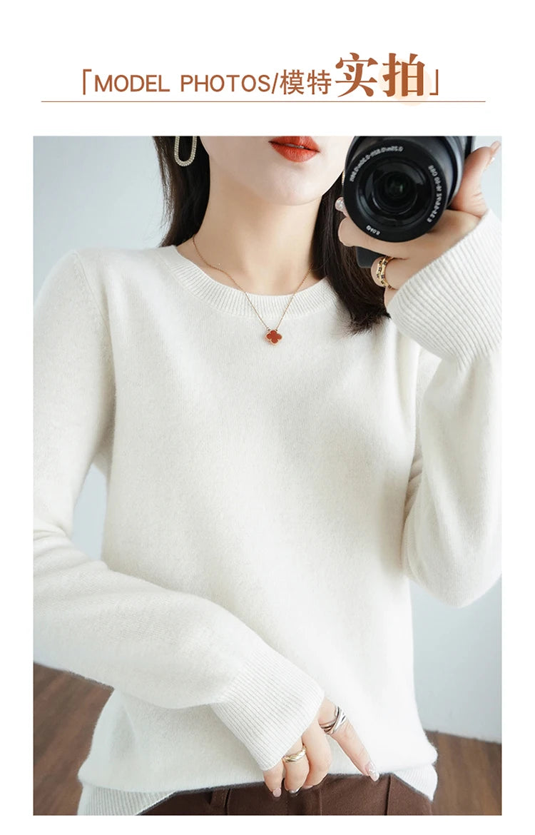 Cashmere Crew Neck Sweater