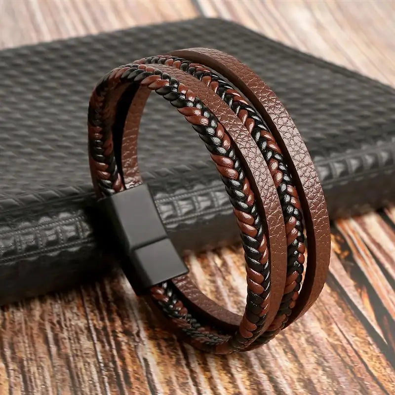 Multi-Layer Leather Bracelet