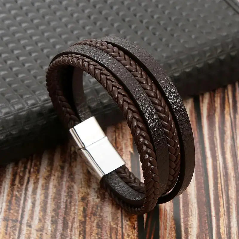 Multi-Layer Leather Bracelet