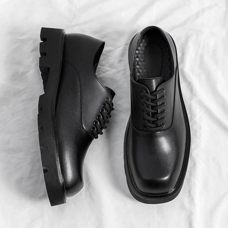 Leather Slip-On Oxfords