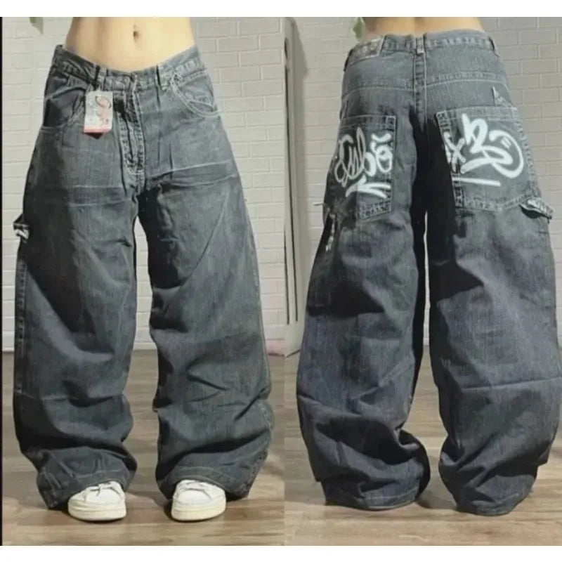 High-Waist Baggy Jeans