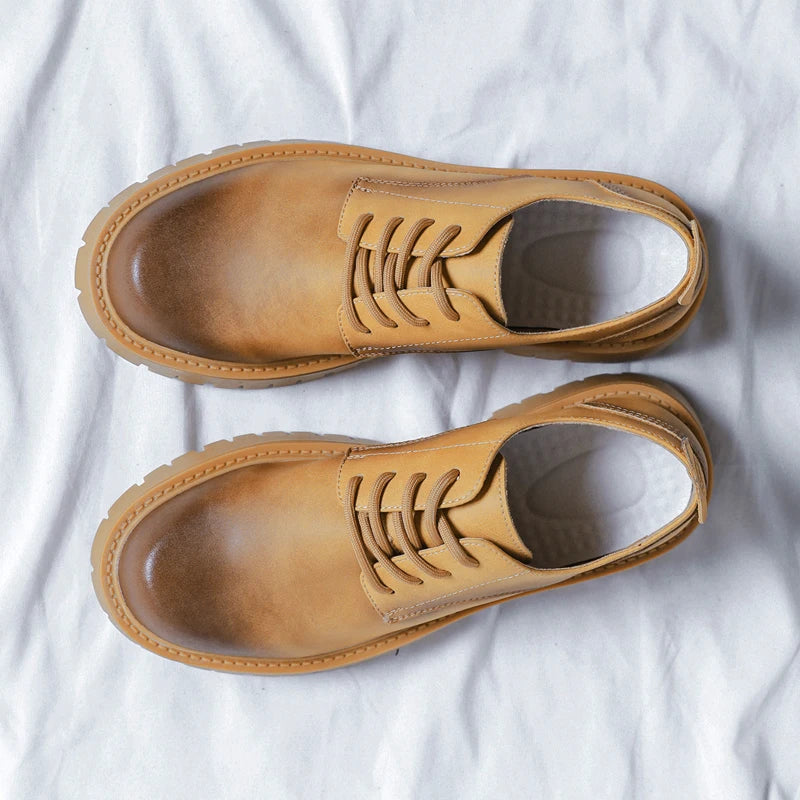 Leather Slip-On Oxfords