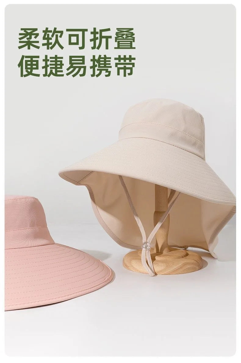 Wide Brim Sun Bucket Hat