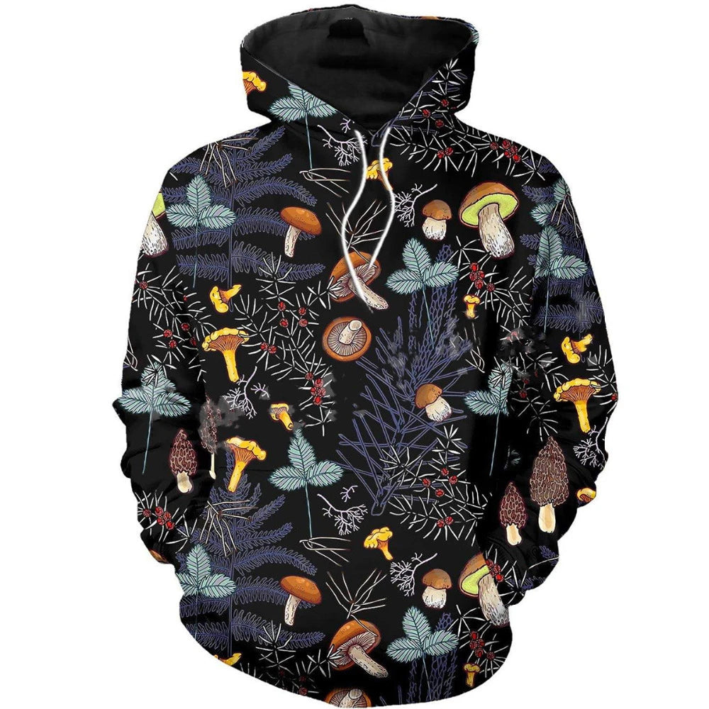 3D Mushroom Camouflage Hoodie