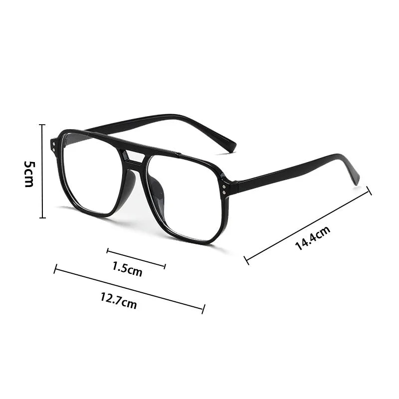 Unisex Vintage Big Square Sunglasses