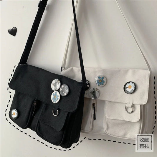 Cute Canvas Crossbody Bag