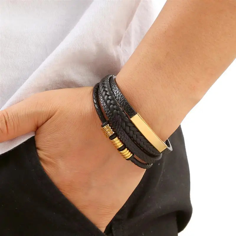 Multi-Layer Leather Bracelet