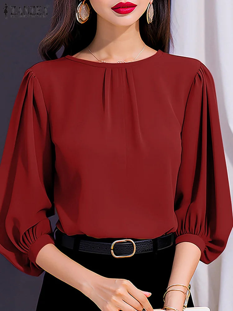 chic lantern sleeves