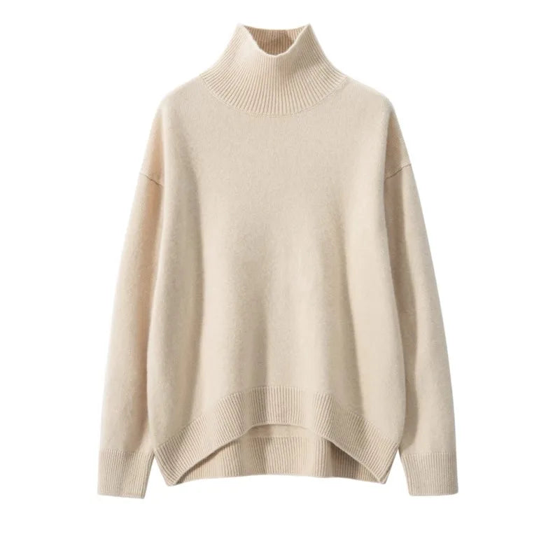 Autumn Thick Cashmere High Neck Sweater