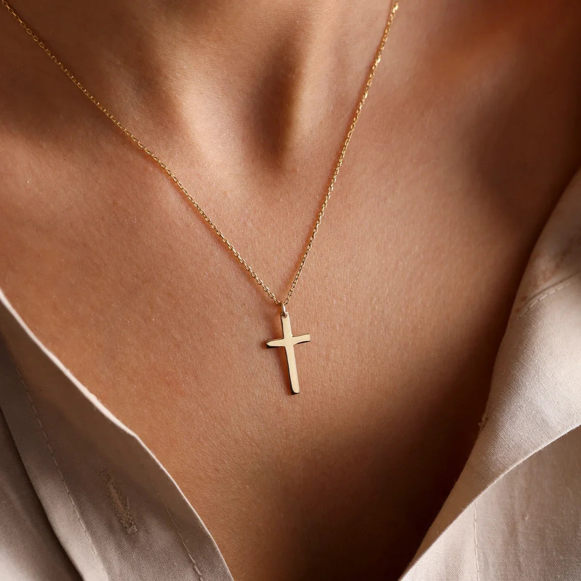 Stainless Steel Cross Necklace