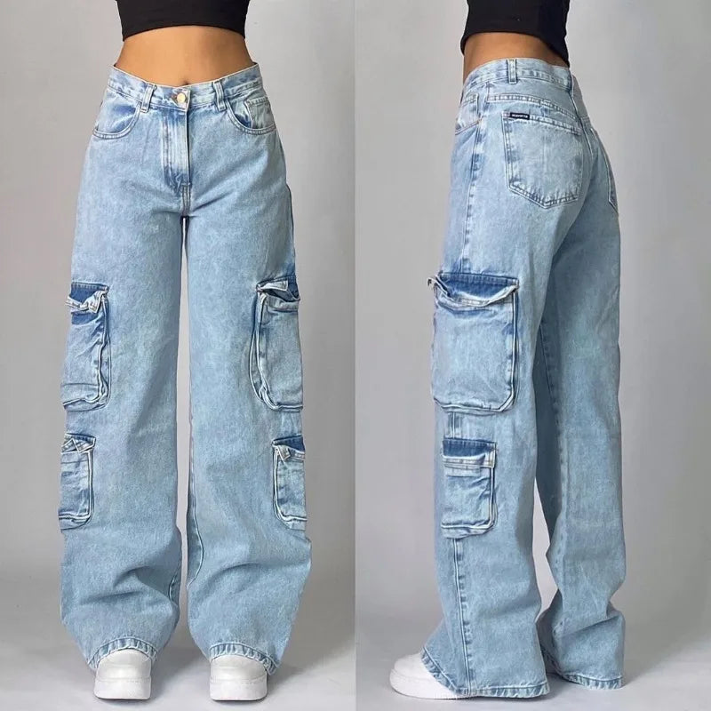 High-Waist Baggy Jeans