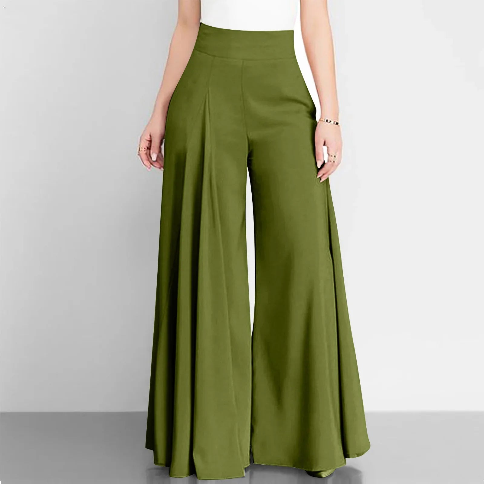 High Waist Wide Leg Pants