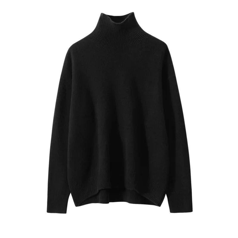 Autumn Thick Cashmere High Neck Sweater