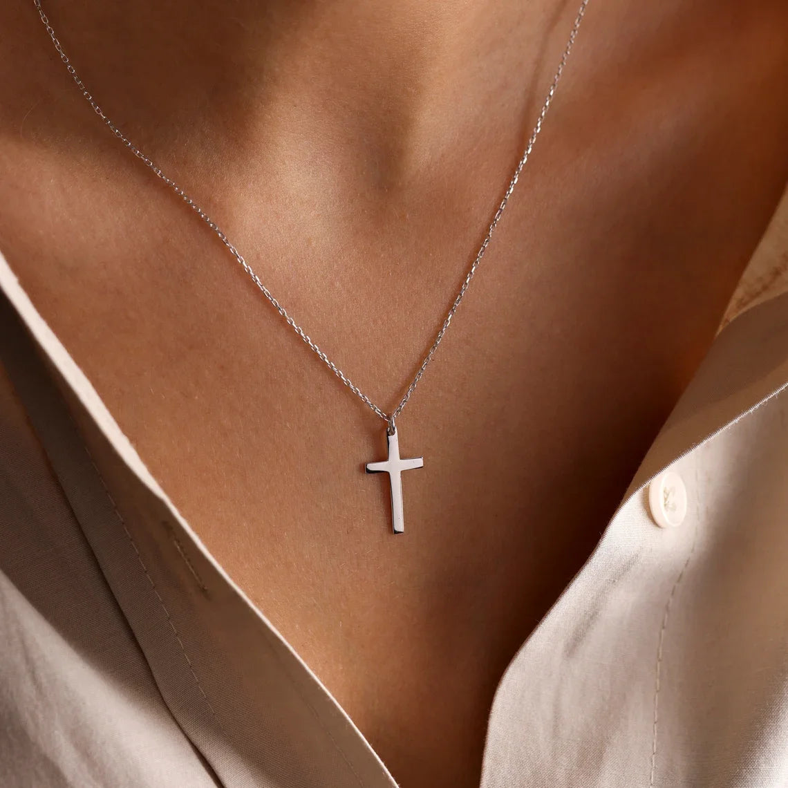 Stainless Steel Cross Necklace