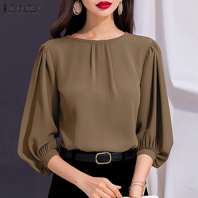 chic lantern sleeves