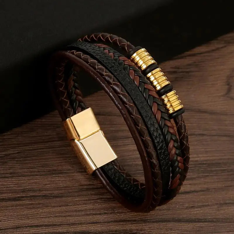 Multi-Layer Leather Bracelet