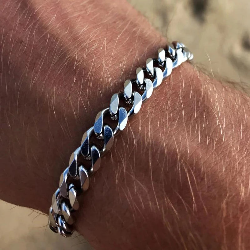 Waterproof Stainless Steel Cuban Bracelet