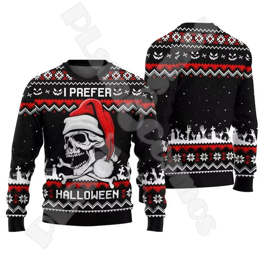 Halloween Christmas 3D Print Sweater