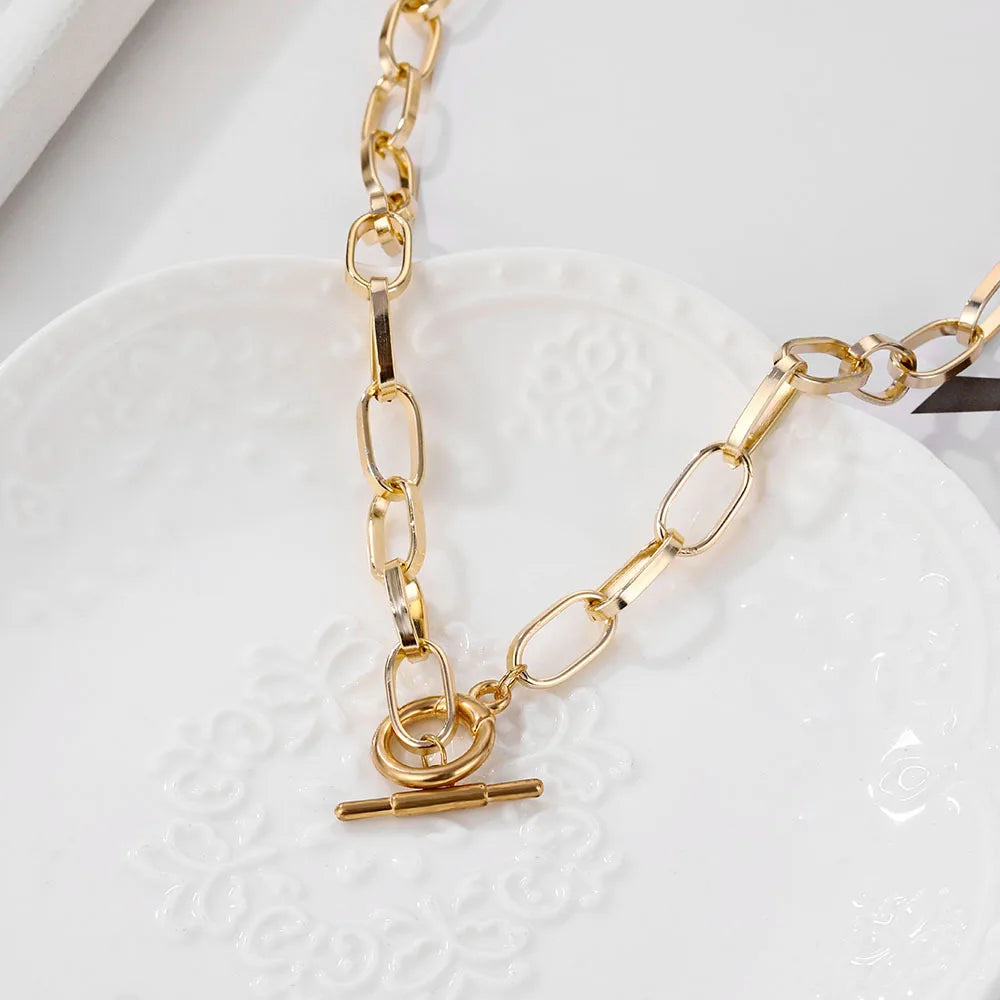 Gold Stainless Steel Chain Necklace