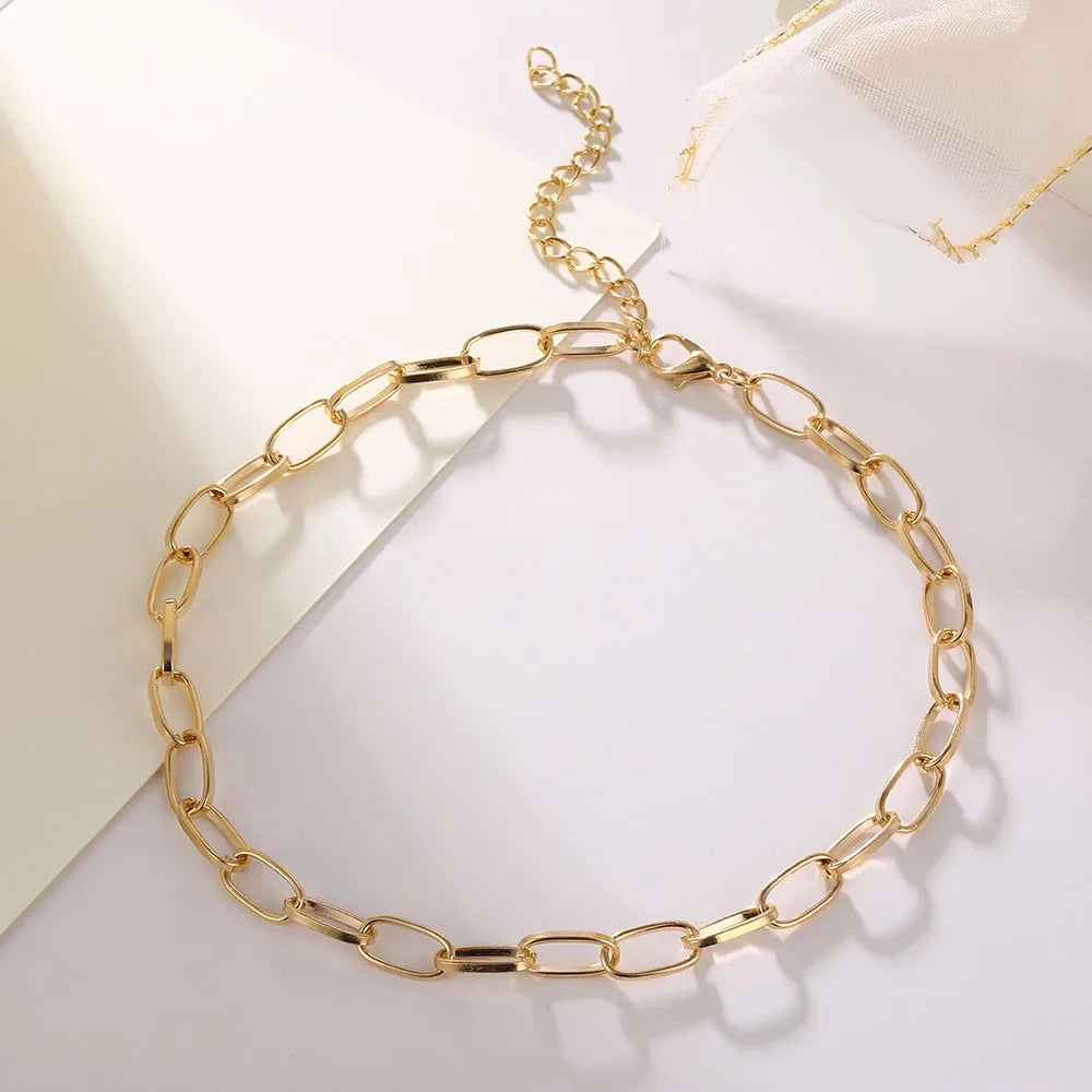 Gold Stainless Steel Chain Necklace