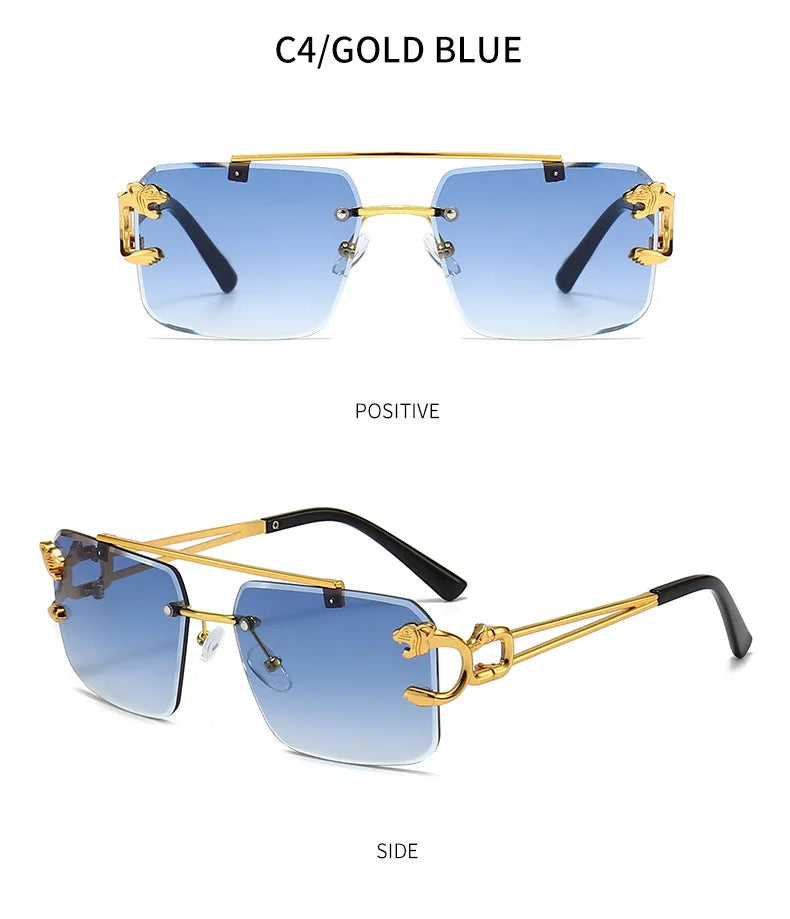 Rimless Square Luxury Sunglasses