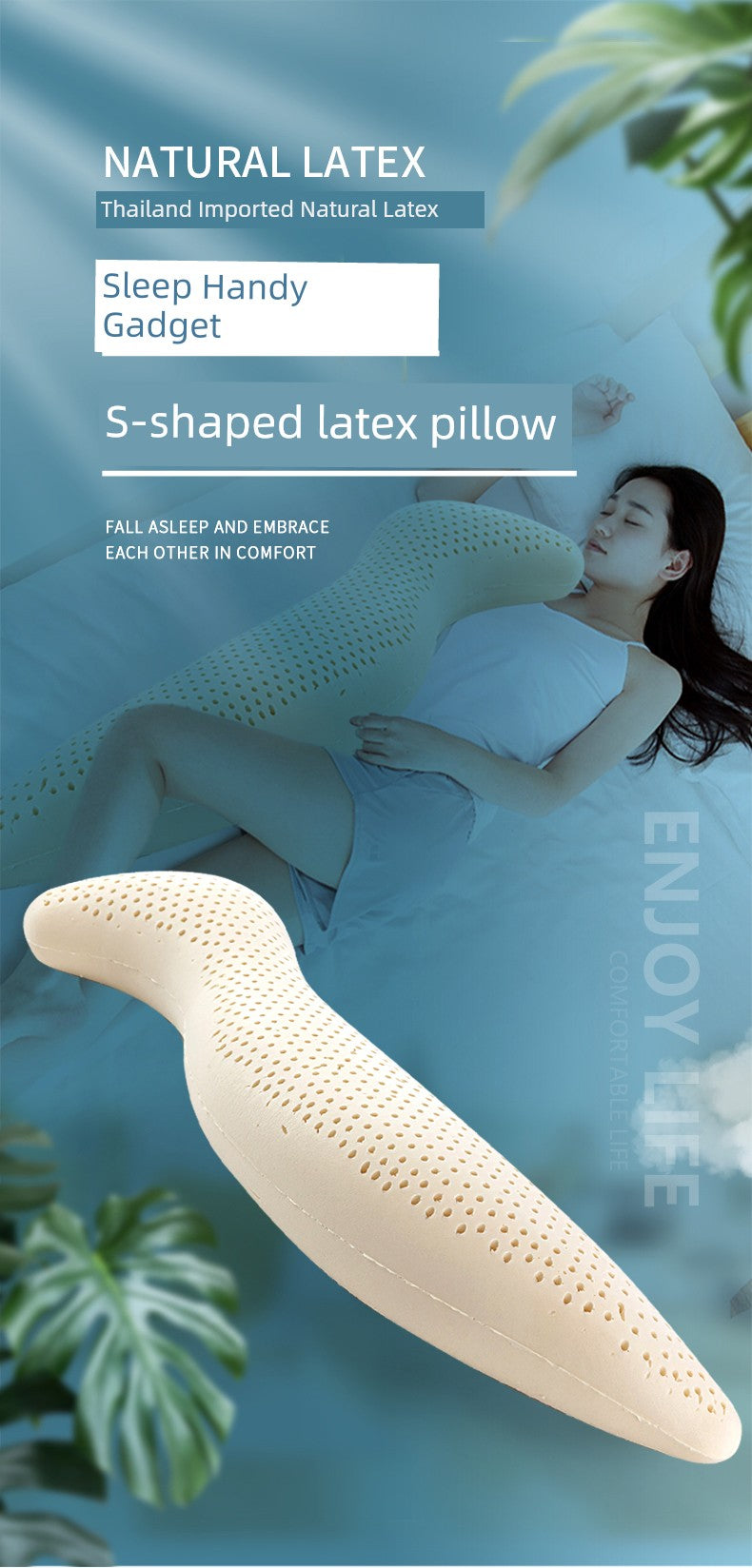 Latex Leg Support Pillow