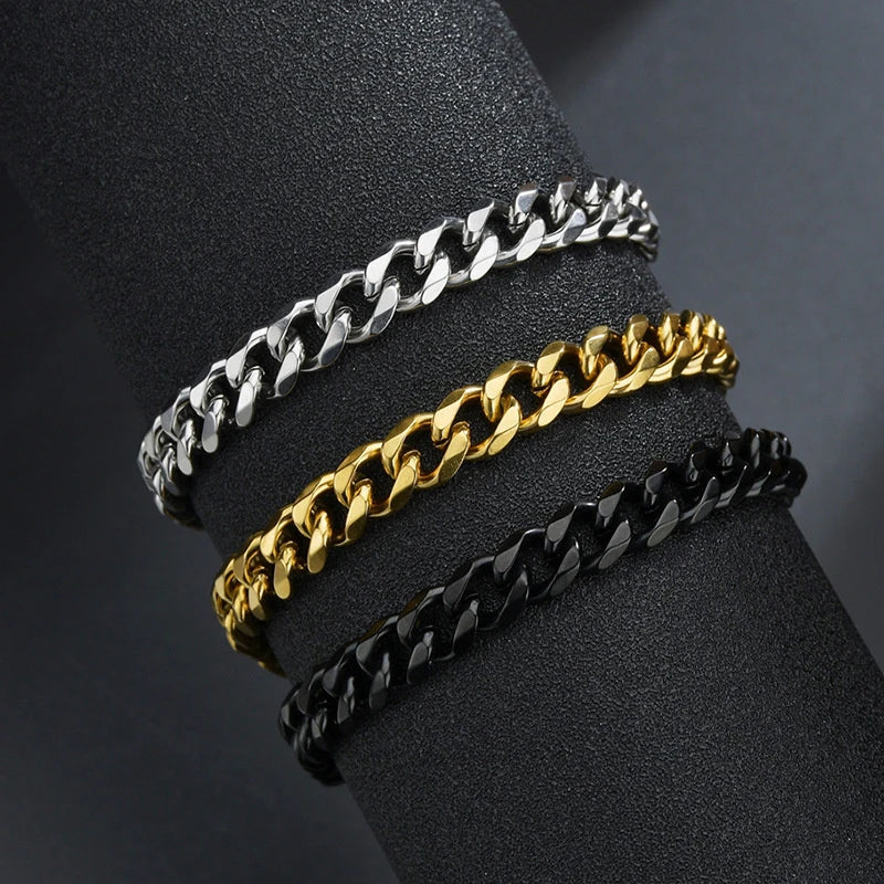 Waterproof Stainless Steel Cuban Bracelet